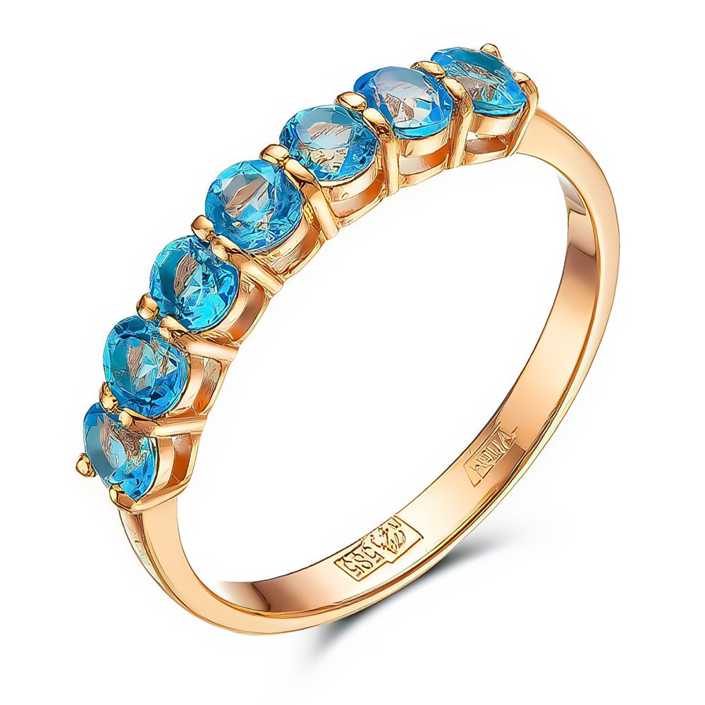 

Кольцо женское из красного золота с изумрудом 585Gold 101012999, р. 16, 101012999