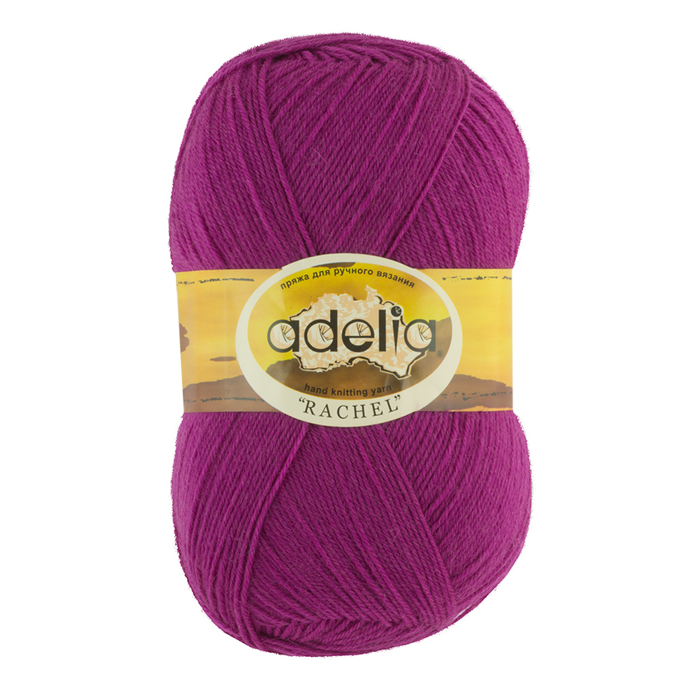 

Пряжа Adelia Rachel №26 сиреневый, Фиолетовый, Rachel