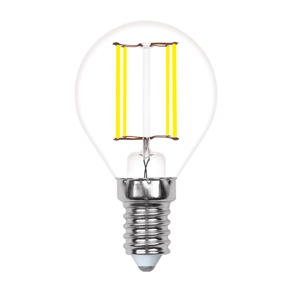

Светодиодная лампа Uniel LED-G45-5W/WW/E14/CL/MB GLM10TR