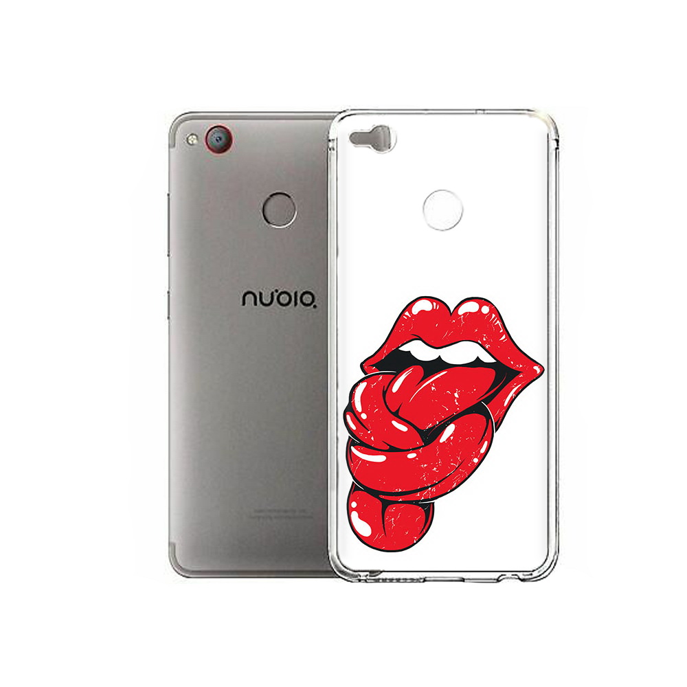 

Чехол MyPads Tocco для ZTE Nubia Z11 Mini яркие губы с языком (PT53565.450.705), Tocco