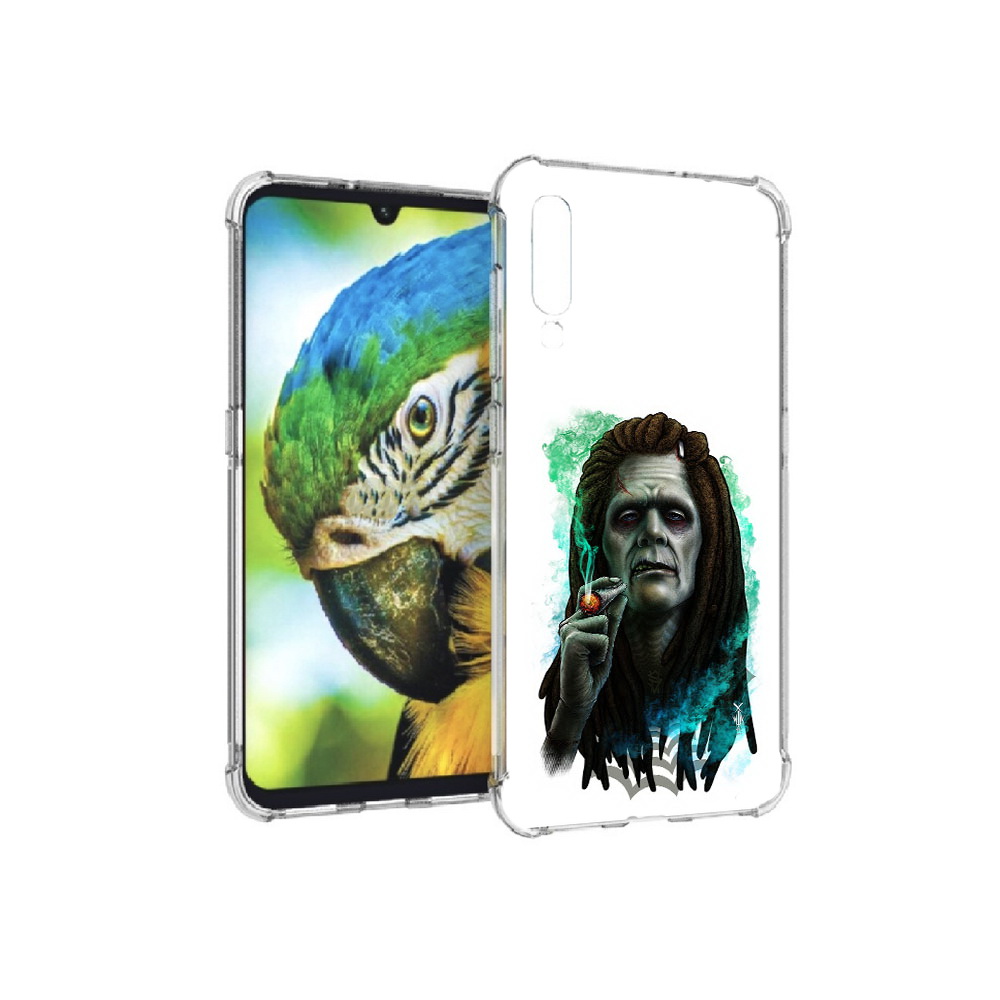 

Чехол MyPads Tocco для Xiaomi Mi 9 зеленый мужчина с сигаретой (PT126035.255.360), Прозрачный, Tocco