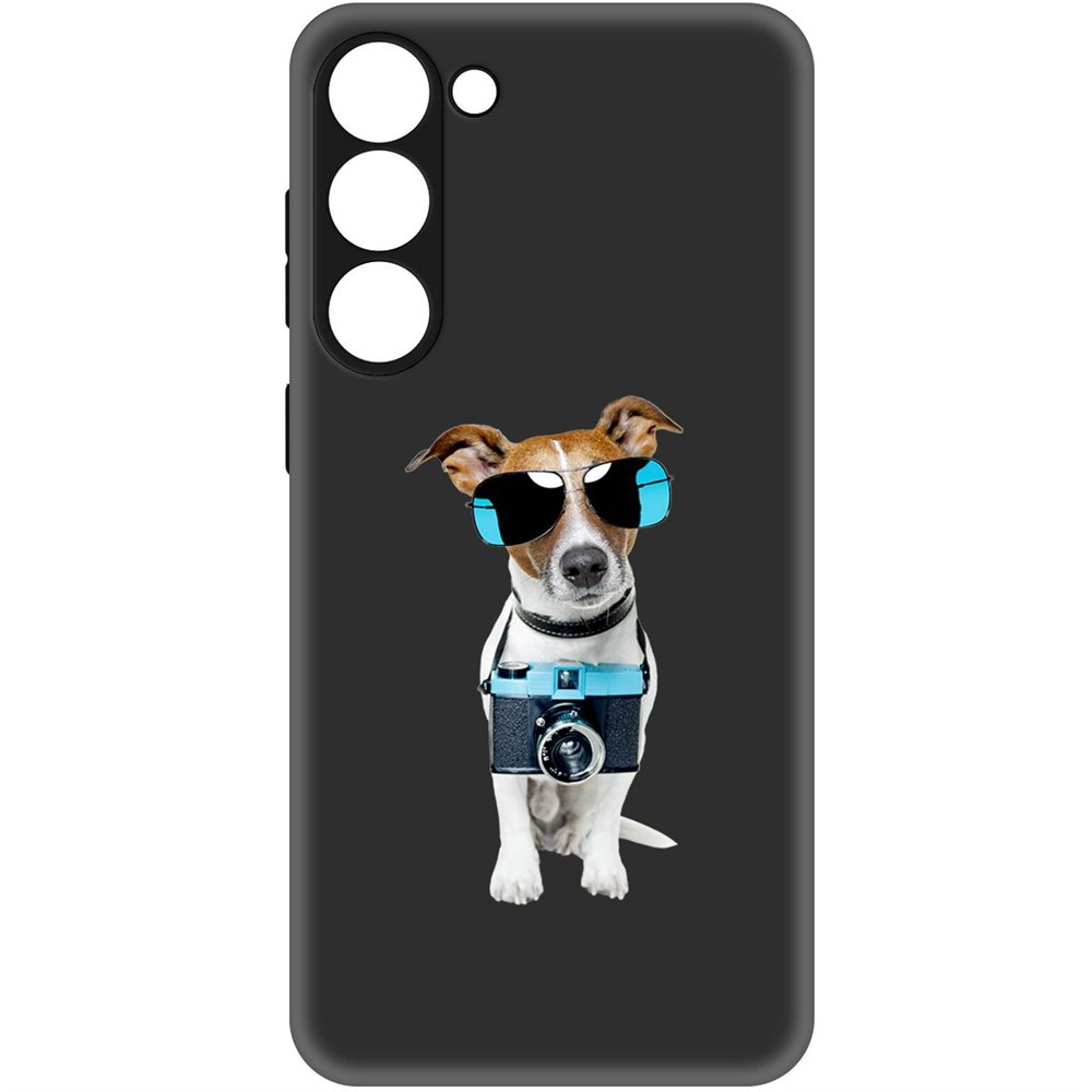 

Чехол-накладка Софт Пес-турист для Samsung Galaxy S23+, Черный