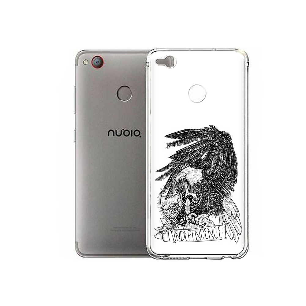 

Чехол MyPads Tocco для ZTE Nubia Z11 Mini черно белый сокол (PT53565.450.688), Tocco