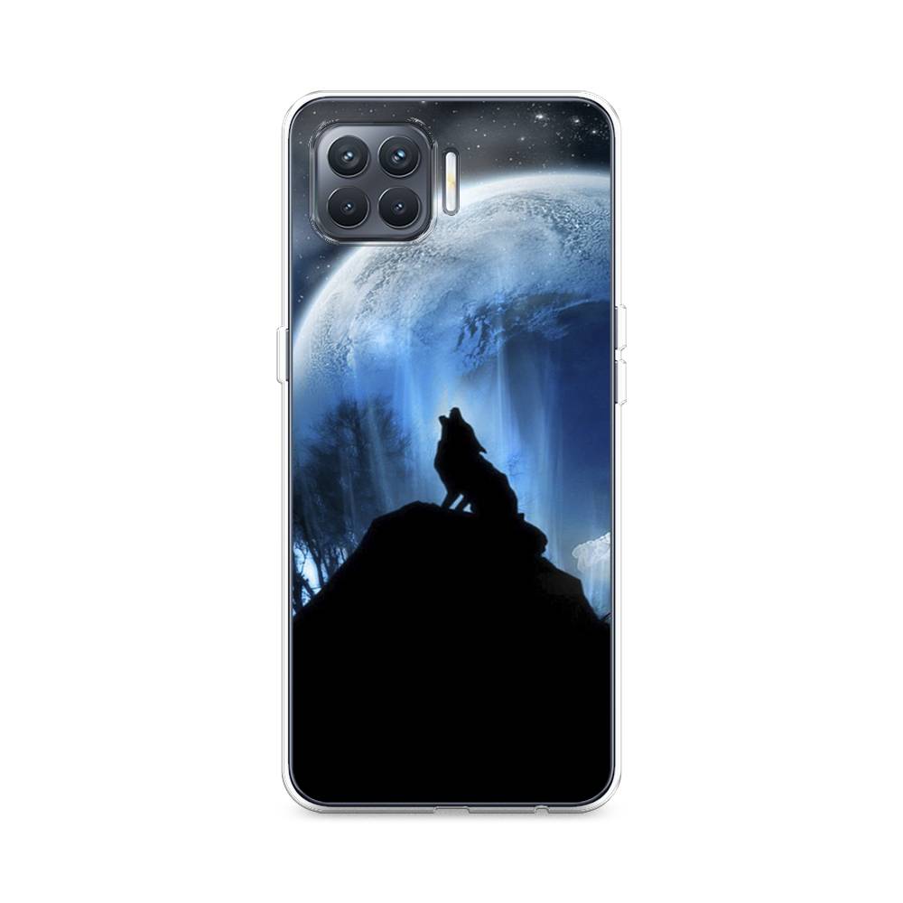 

Чехол на Oppo Reno 4 Lite "Волк 2", Синий;черный;белый, 255350-1