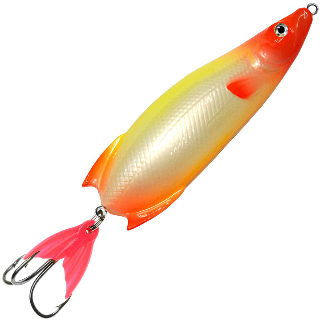 

Блесна колебалка AQUA СКИФ 100,0mm, вес - 36,0g цвет 014 (клоун), Серебристый;желтый;красный, СКИФ