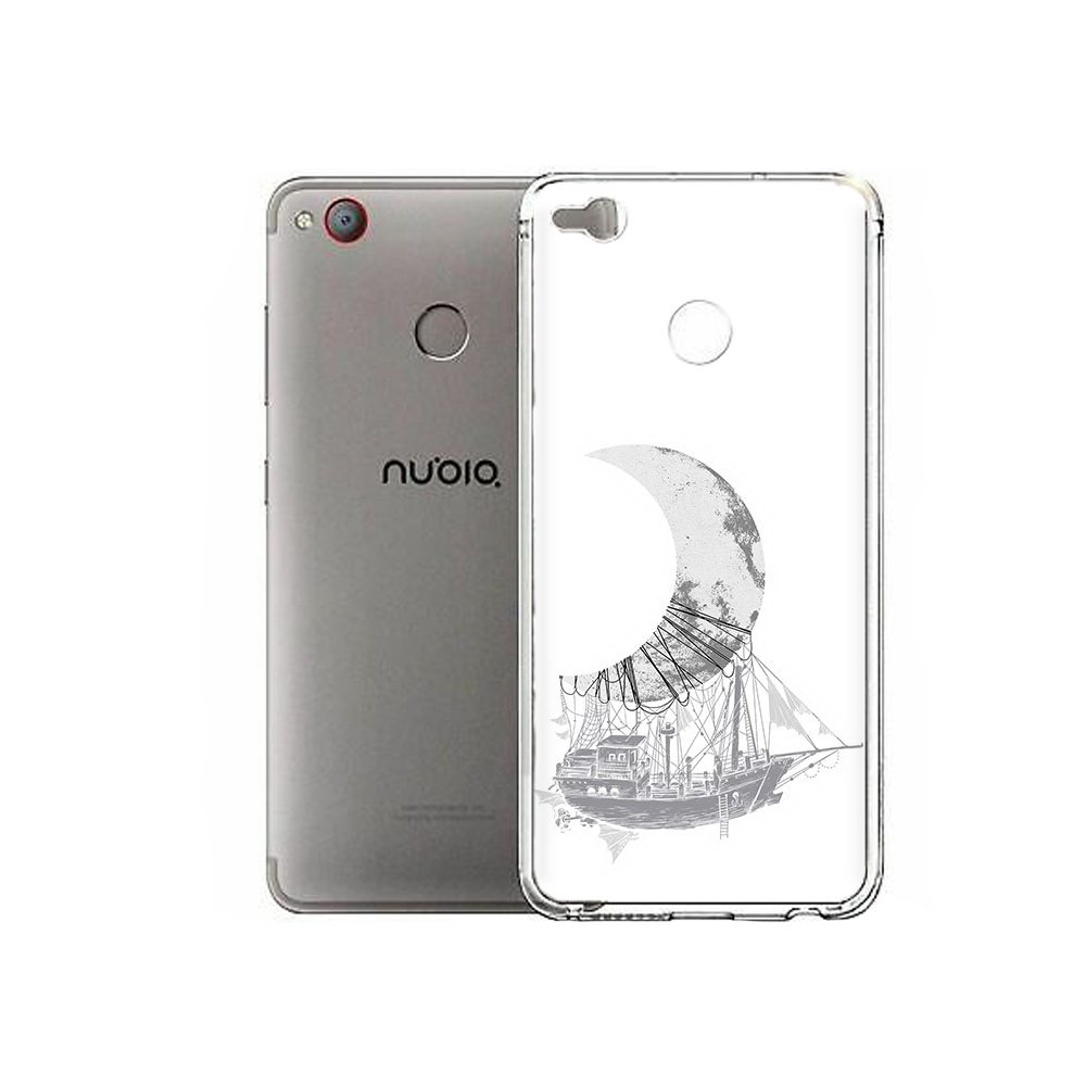 

Чехол MyPads Tocco для ZTE Nubia Z11 Mini черно белый корабль полумесяц (PT53565.450.684), Tocco