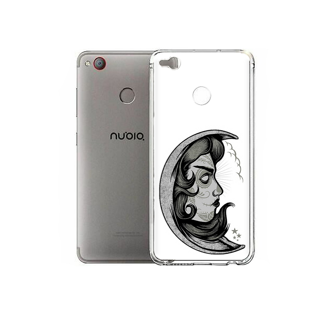 

Чехол MyPads Tocco для ZTE Nubia Z11 Mini черно белая луна с лицом (PT53565.450.680), Tocco