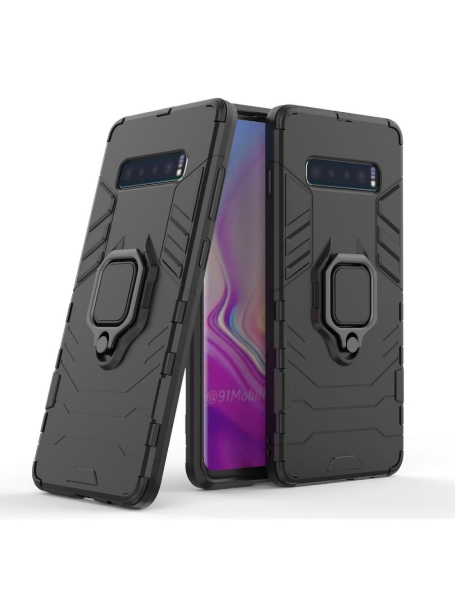 

Чехол Ring для смартфона Samsung Galaxy S10 Plus черный