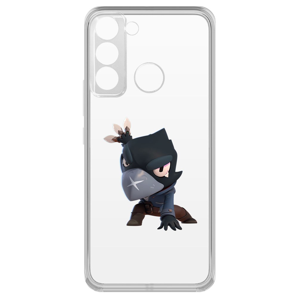 

Чехол-накладка Brawl Stars-Ворон для Tecno Pop 5 LTE, Прозрачный