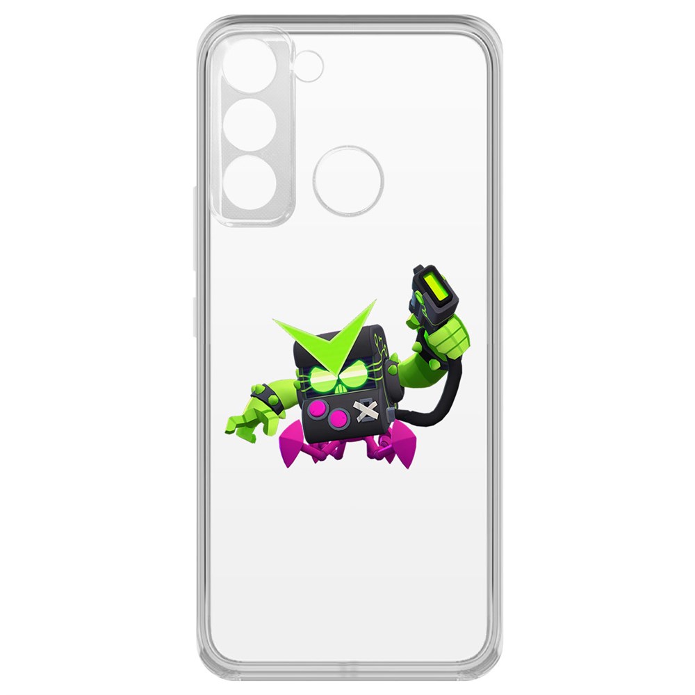 

Чехол-накладка Brawl Stars-Вирус 8-бит для Tecno Pop 5 LTE, Прозрачный