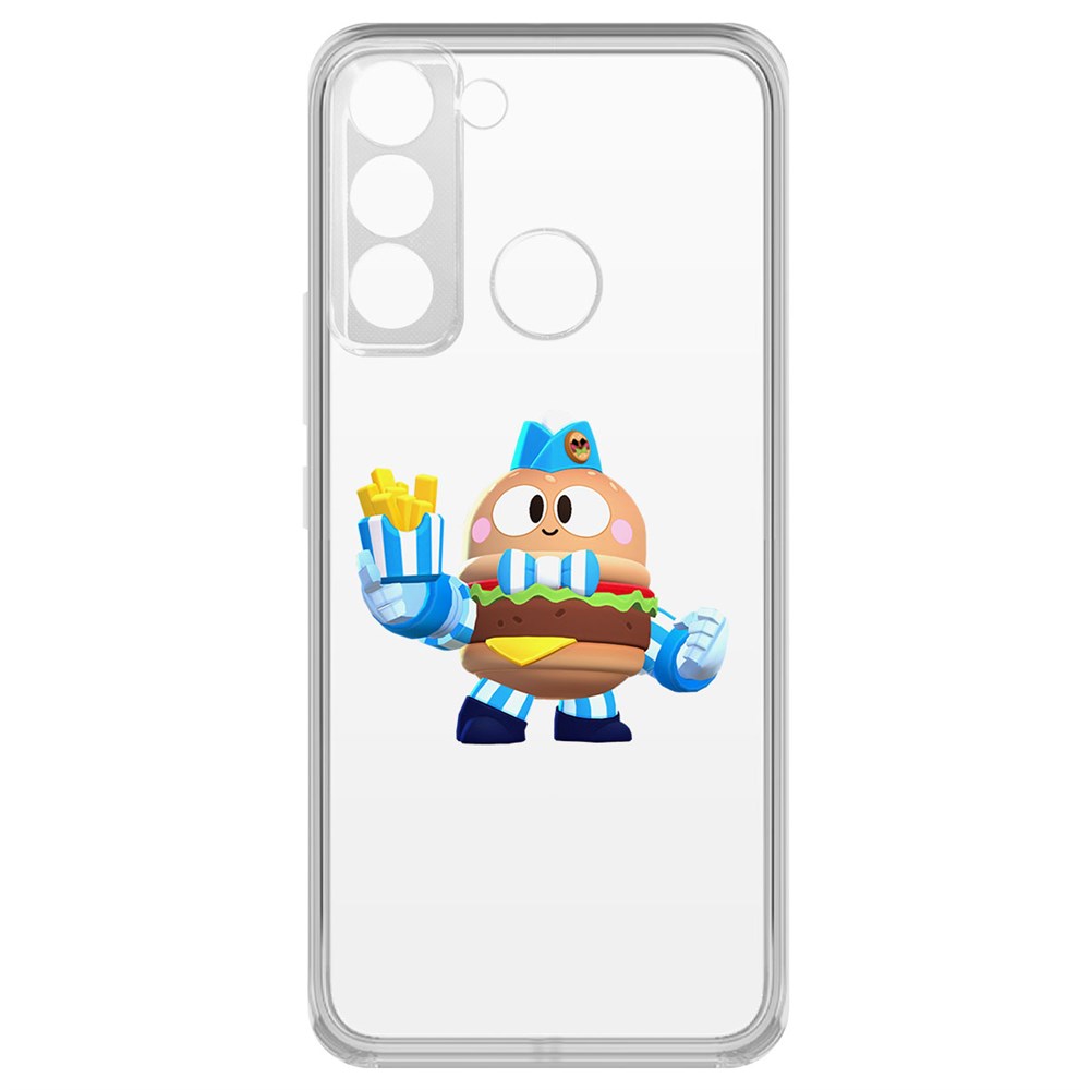 

Чехол-накладка Brawl Stars-Бургер Лу для Tecno Pop 5 LTE
