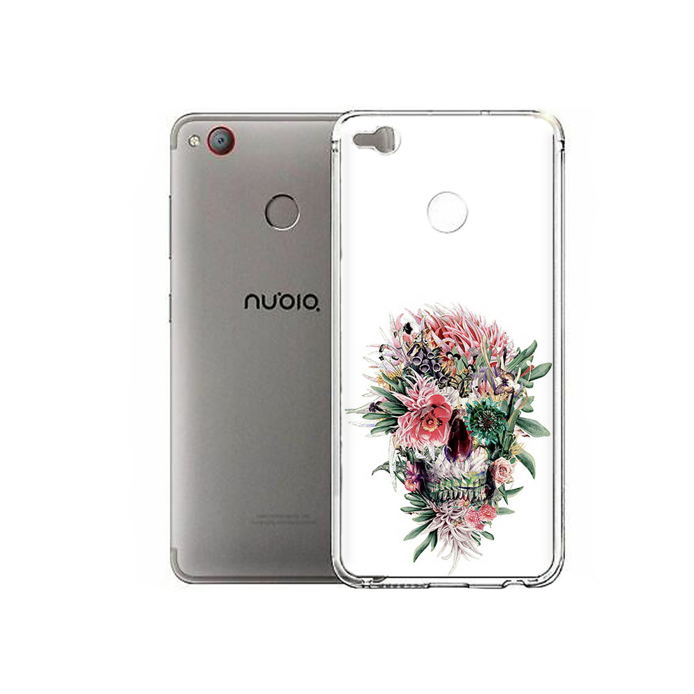

Чехол MyPads Tocco для ZTE Nubia Z11 Mini череп из цветов (PT53565.450.677), Tocco