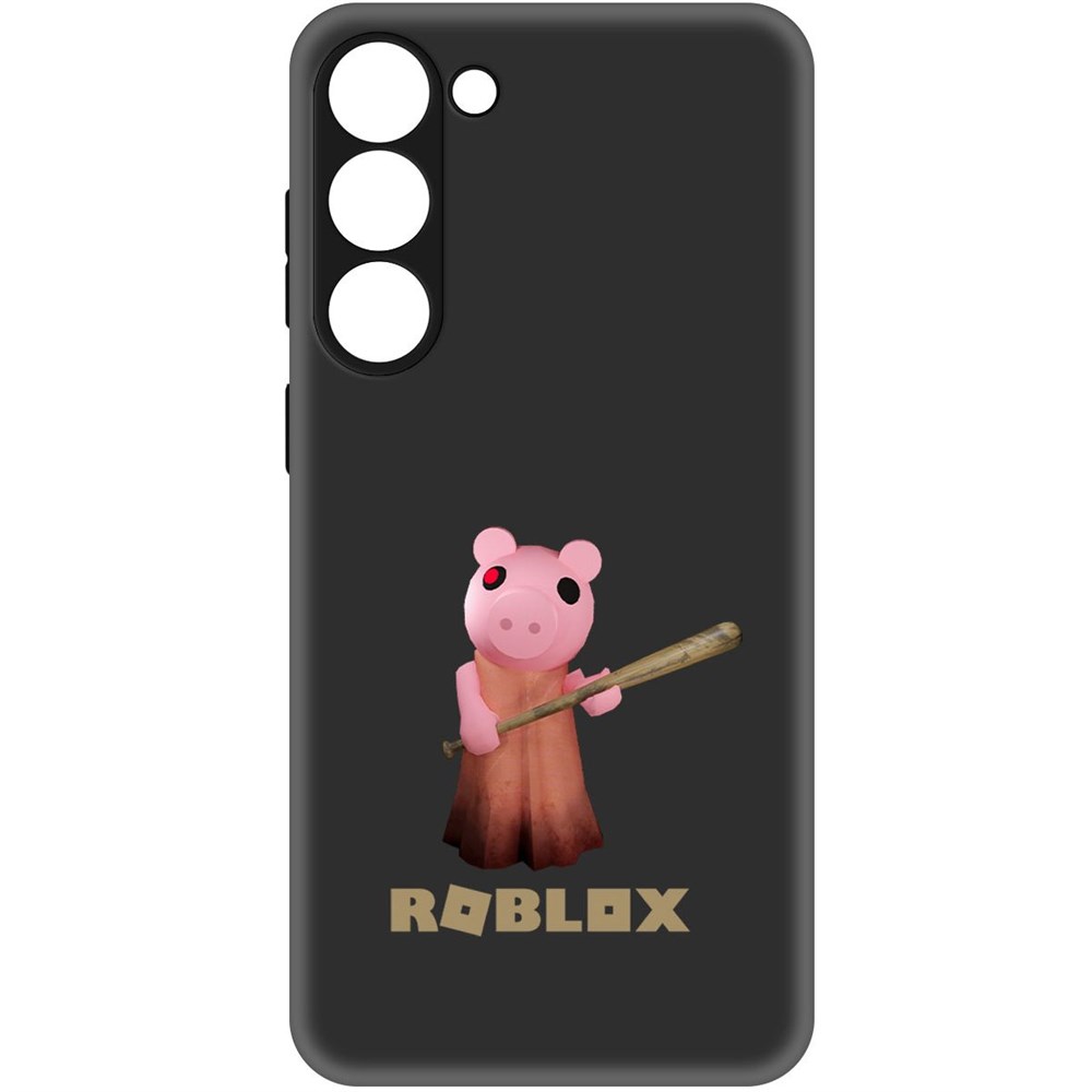 

Чехол-накладка Софт Roblox-Пигги для Samsung Galaxy S23+, Черный