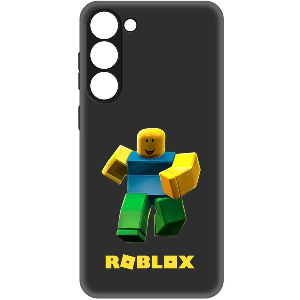 

Чехол-накладка Софт Roblox-Классический Нуб для Samsung Galaxy S23+, Черный