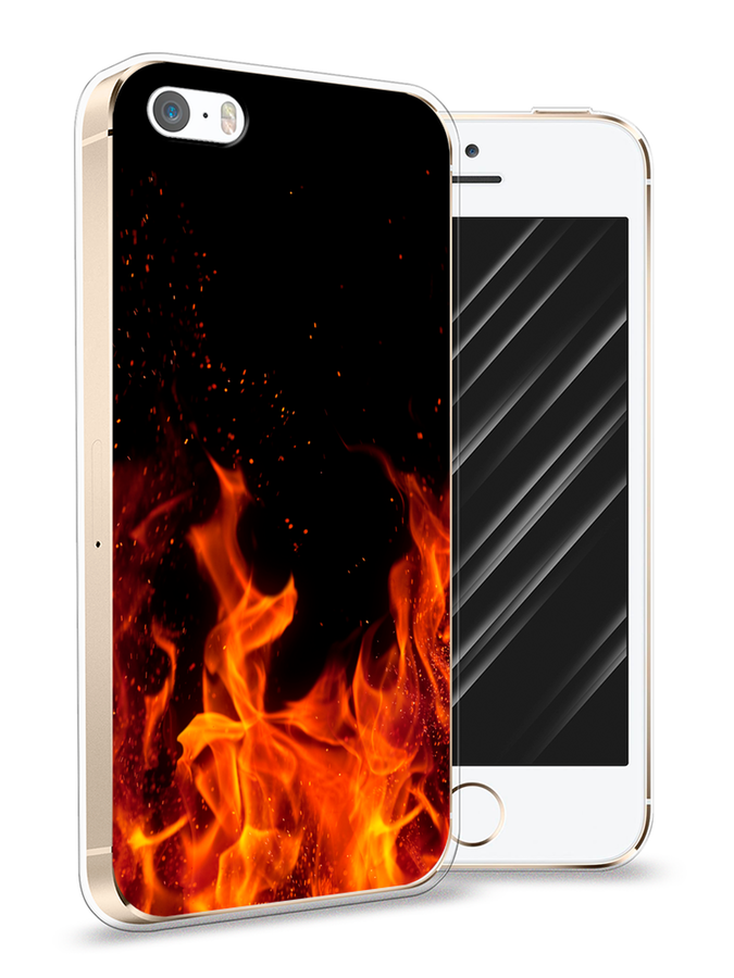 

Чехол Awog на Apple iPhone 5/5S/SE / Айфон 5/5S/SE "Все в огне", Разноцветный, 10350-4
