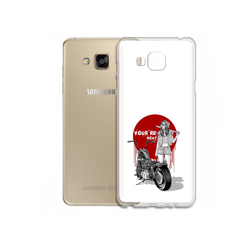 Чехол MyPads Tocco для Samsung Galaxy J5 Prime девушка с мотоциклом (PT66772.570.315)