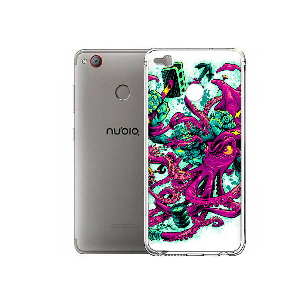 

Чехол MyPads Tocco для ZTE Nubia Z11 Mini фиолетовый кракен (PT53565.450.657), Tocco