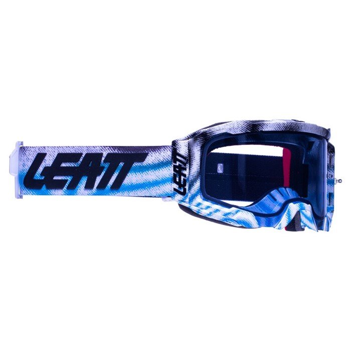 

Кроссовая маска Leatt Velocity 5.5 Zebra Blue Blue 70% (8022010400), Белый, Velocity