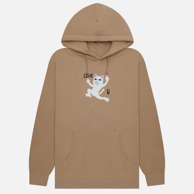 

Мужская толстовка Ripndip Love U Hoodie коричневый, Размер L, Love U Hoodie