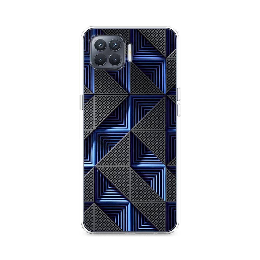 

Чехол на Oppo Reno 4 Lite "IBM", Серый;синий, 255350-3