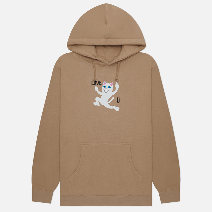 

Мужская толстовка Ripndip Love U Hoodie коричневый, Размер S, Love U Hoodie