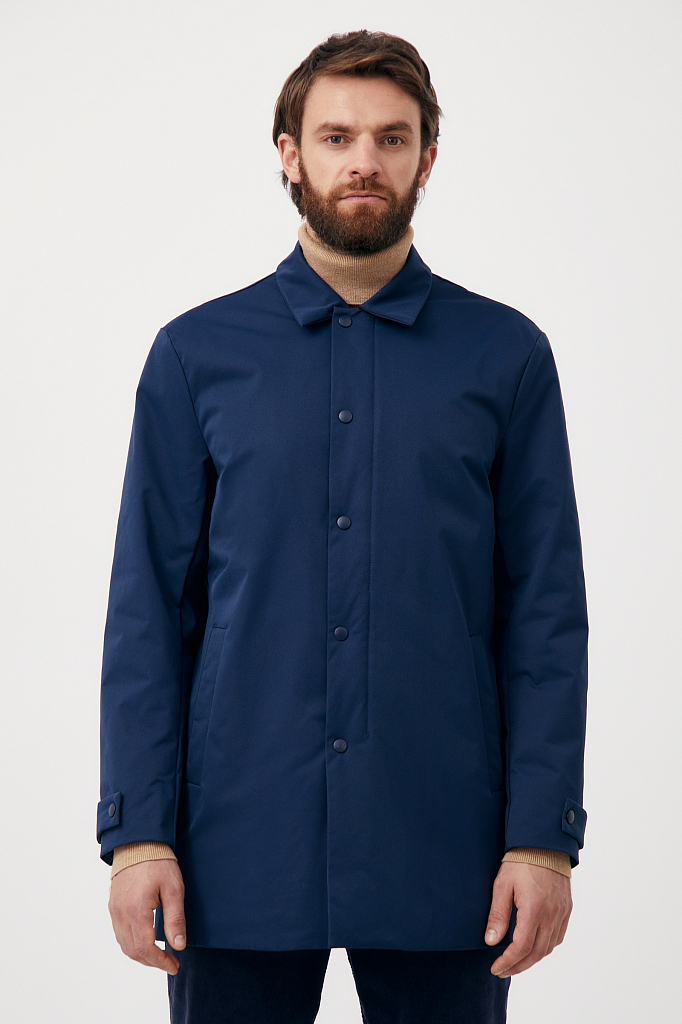 

Плащ мужской Finn Flare FAB21007 синий 2XL, FAB21007