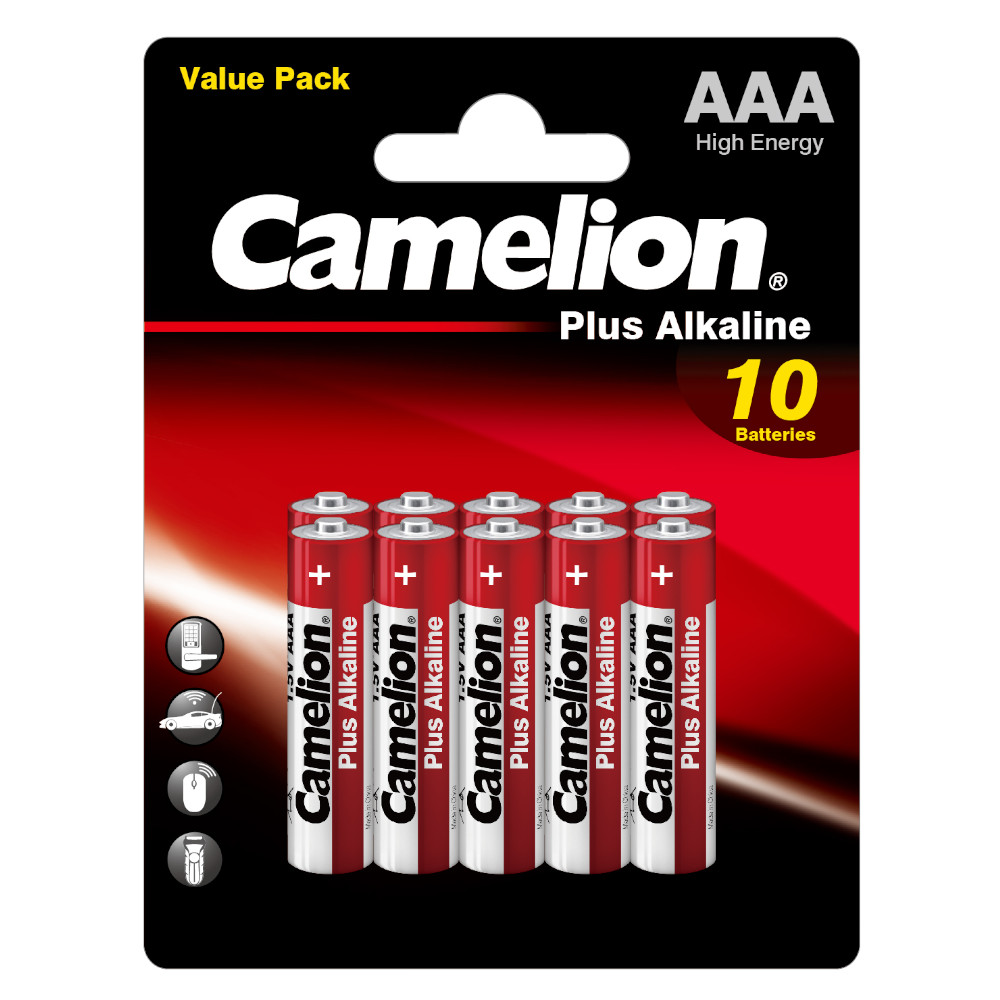 Батарейка Camelion Alkaline Plus LR03-BP10 AAA, 1,5V, 10 шт.