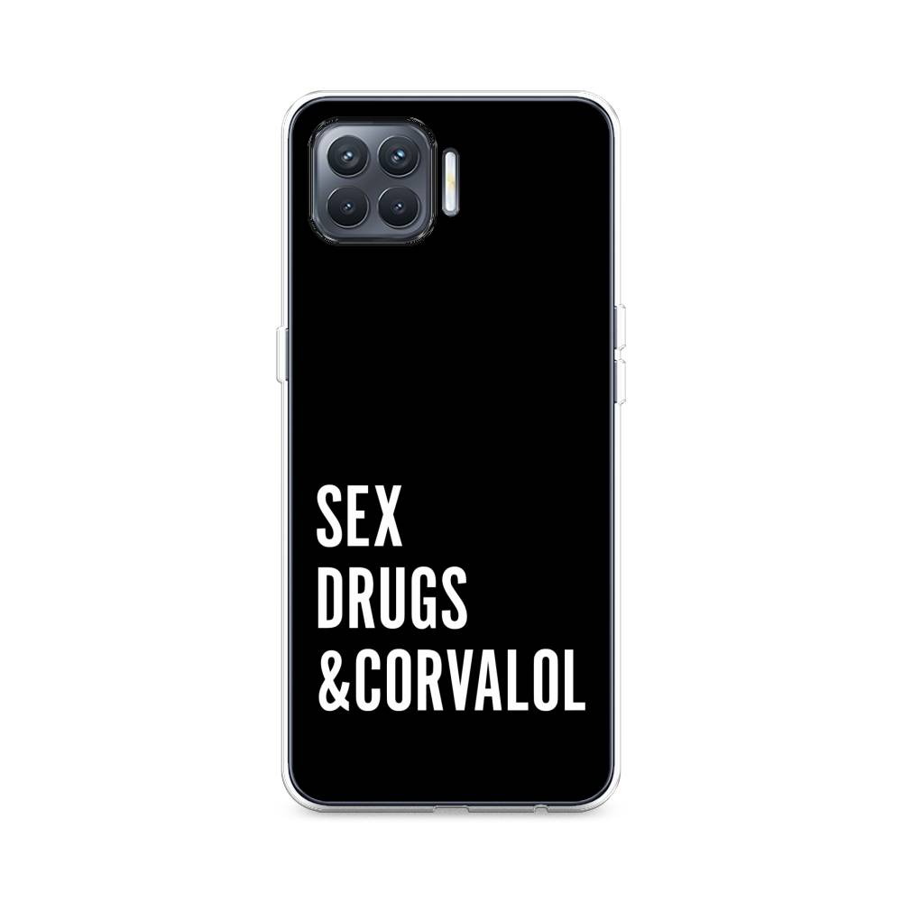 

Чехол на Oppo Reno 4 Lite "Corvalol", Черный;серый;белый, 255350-6