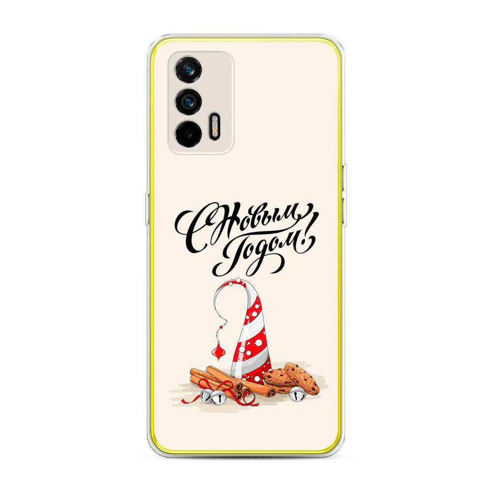 

Чехол на Oppo Realme Q3 Pro "Подарки на Новый Год", Бежевый;красный;черный, 256550-5