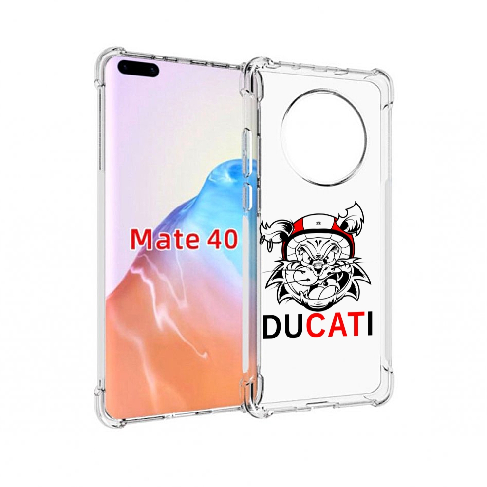 

Чехол MyPads Tocco для Huawei Mate 40 дукати, Прозрачный, Tocco