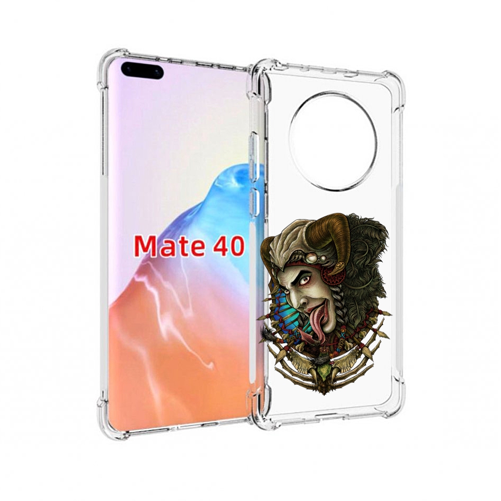 

Чехол MyPads Tocco для Huawei Mate 40 длинный язык, Прозрачный, Tocco