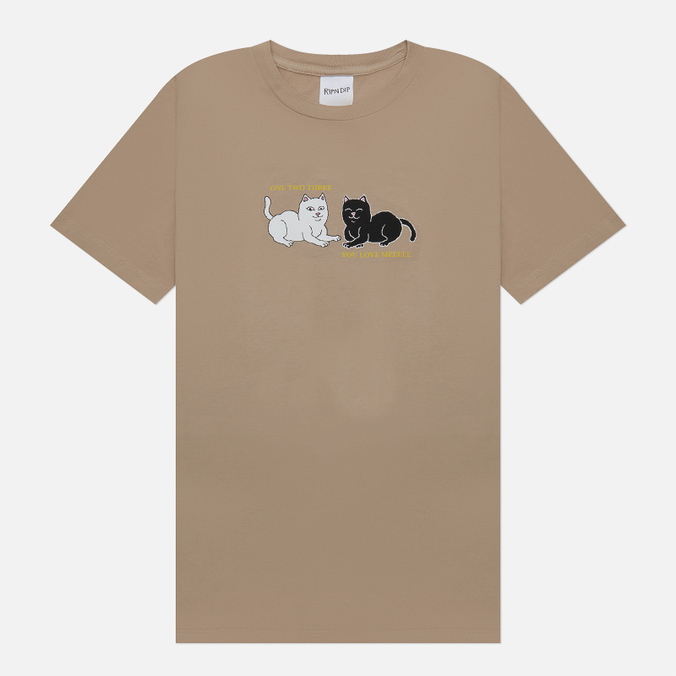 

Мужская футболка Ripndip You Love Me бежевый, Размер L, You Love Me