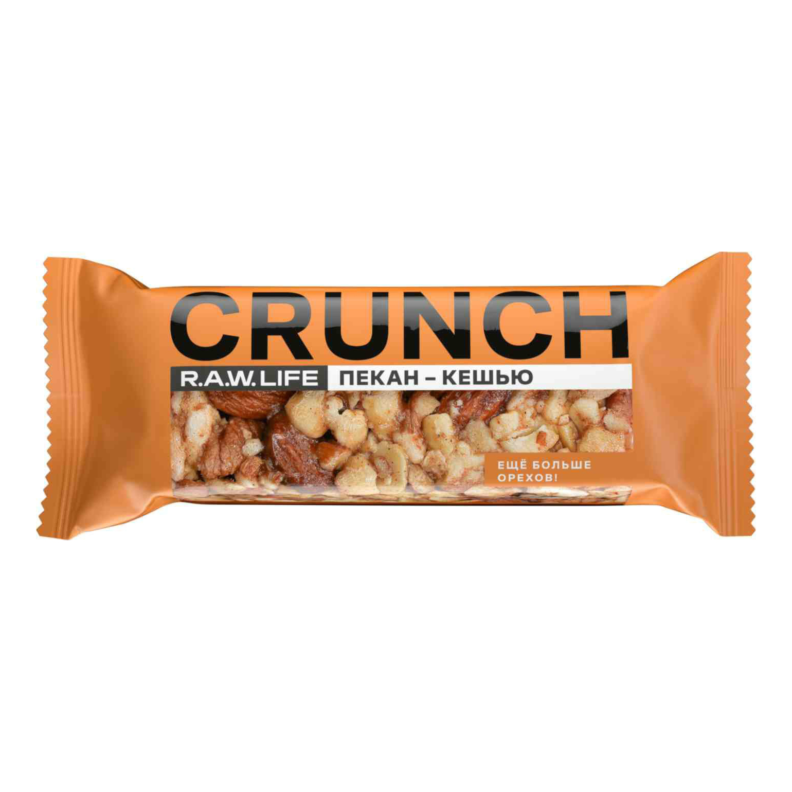 Батончик R.A.W. Life Crunch Пекан-кешью ореховый 30 г