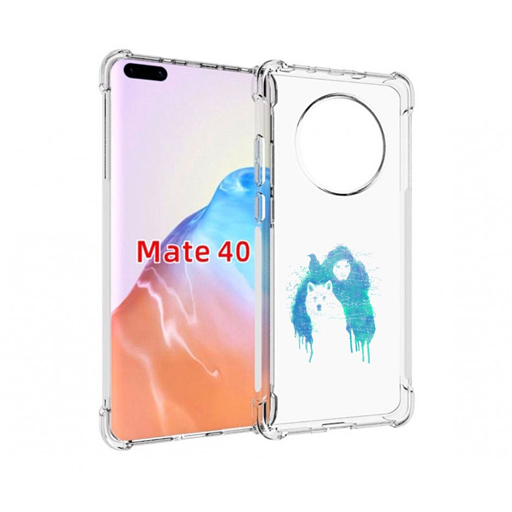 

Чехол MyPads Tocco для Huawei Mate 40 джон сноу, Прозрачный, Tocco