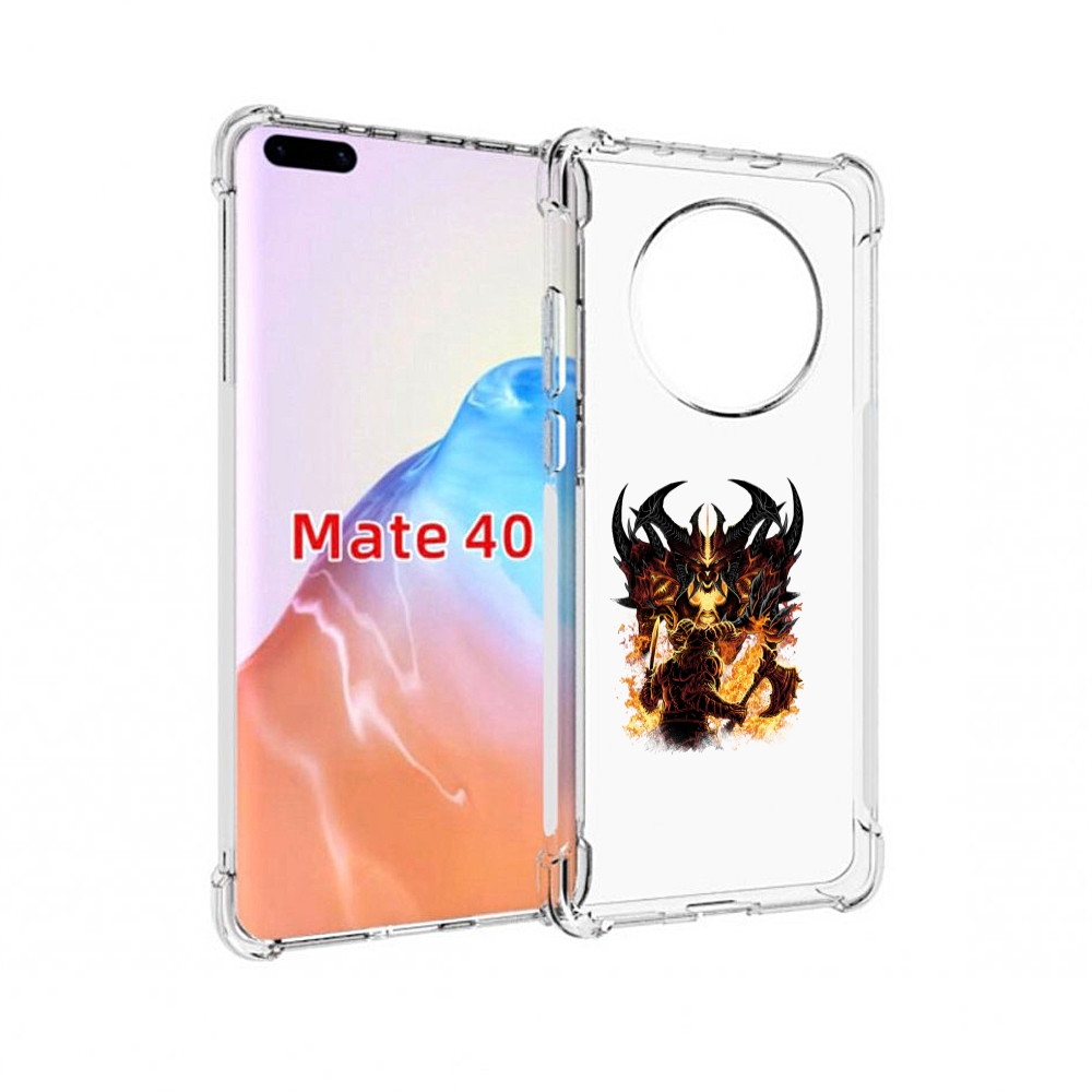 

Чехол MyPads Tocco для Huawei Mate 40 демон shadow fiend, Прозрачный, Tocco