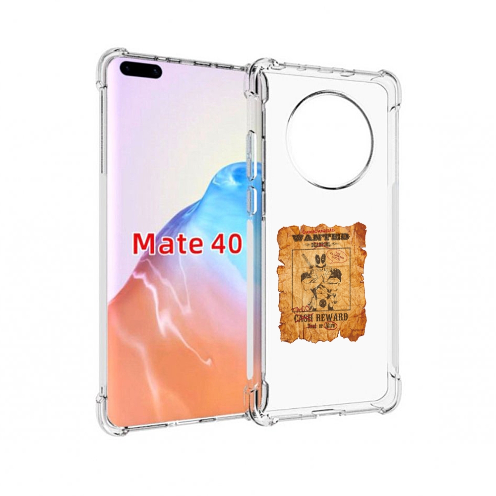 

Чехол MyPads Tocco для Huawei Mate 40 дедпул, Прозрачный, Tocco