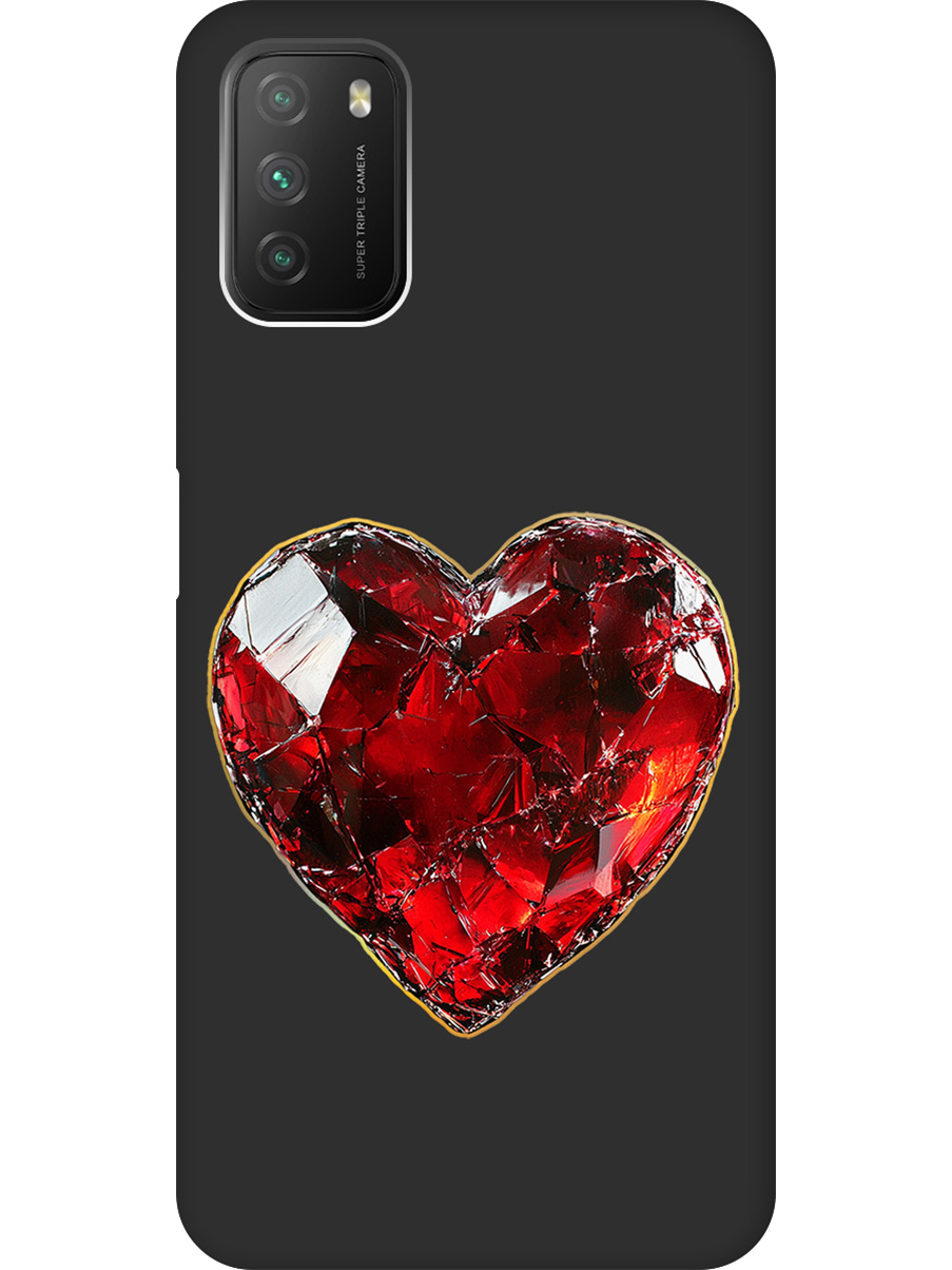 

Силиконовый чехол на Xiaomi Redmi 9T / Poco M3 с принтом матовый черный 833171, Черный;золотистый;красный, 724142791