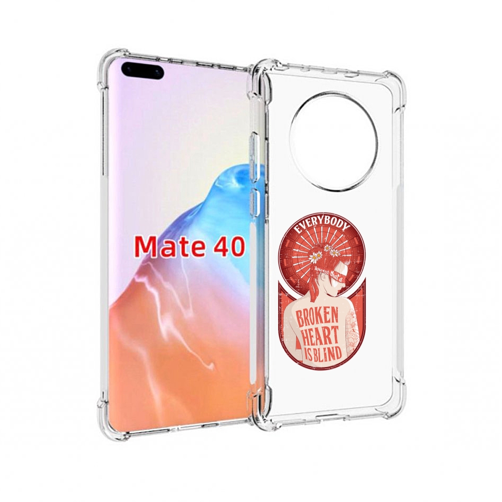 

Чехол MyPads Tocco для Huawei Mate 40 девушка разбитое сердце, Прозрачный, Tocco