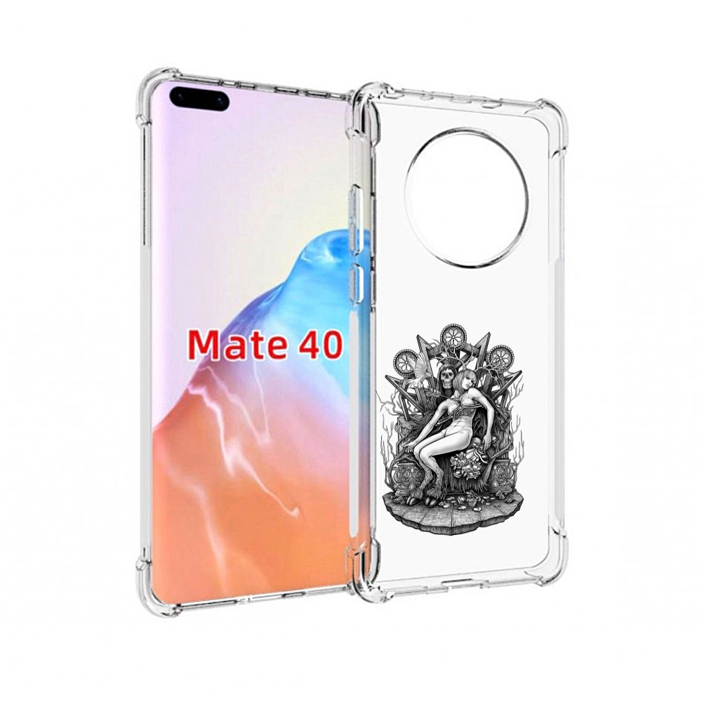 

Чехол MyPads Tocco для Huawei Mate 40 девушка на троне, Прозрачный, Tocco