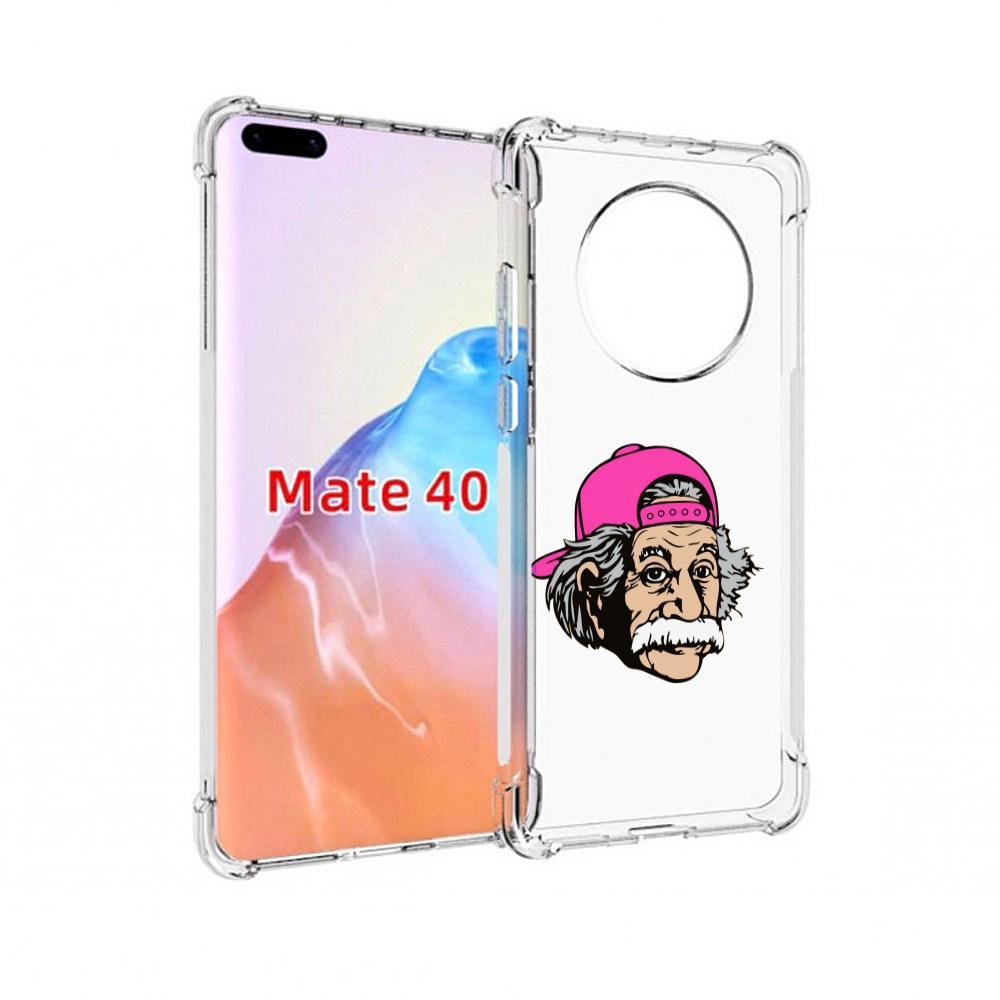 Чехол MyPads Tocco для Huawei Mate 40 энштейн в кепке