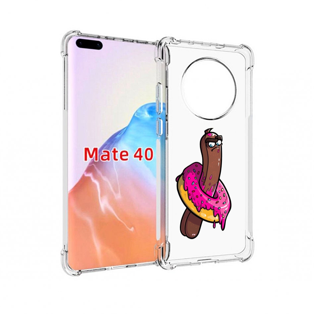 

Чехол MyPads Tocco для Huawei Mate 40 эклер в пончике, Прозрачный, Tocco