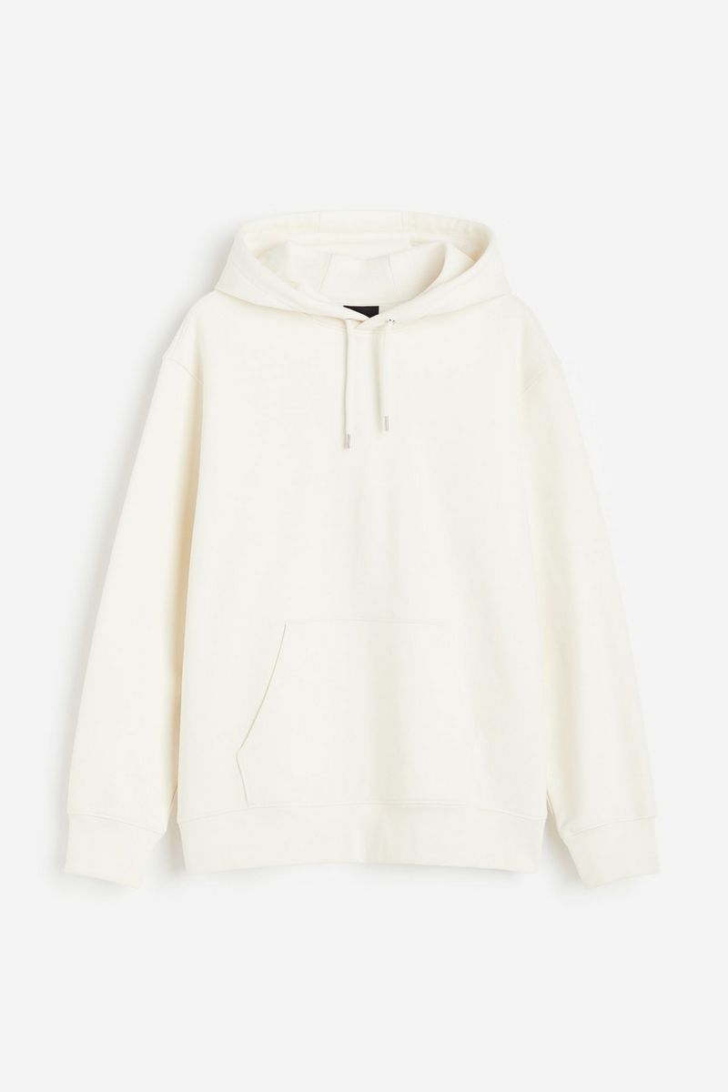 

Худи мужское H&M 1103620 белое XS, Белый, 1103620