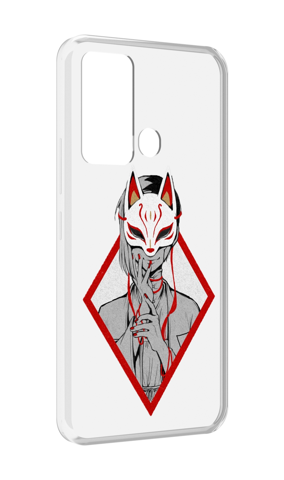 

Чехол MyPads девушка в маске япония для ITEl Vision 3, Прозрачный, Tocco