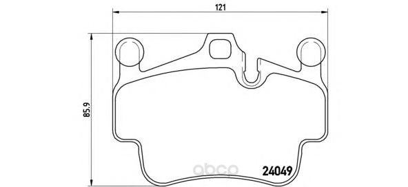 

Тормозные колодки brembo дисковые p65014