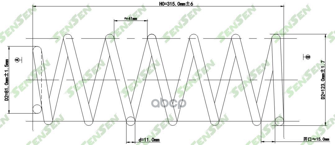 

SENSEN 'SCP10138 Пружина подвески задней Hyundai Getz 1.1-1.6 02 SENSEN SCP10138 2шт