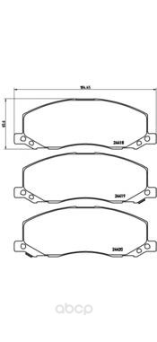 

Тормозные колодки brembo дисковые p59058