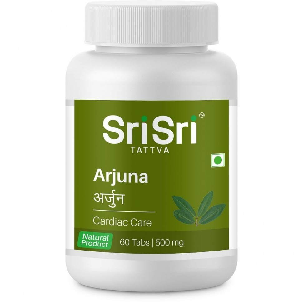 Пищевая добавка Sri Sri Арджуна 500мг, 60 таблеток