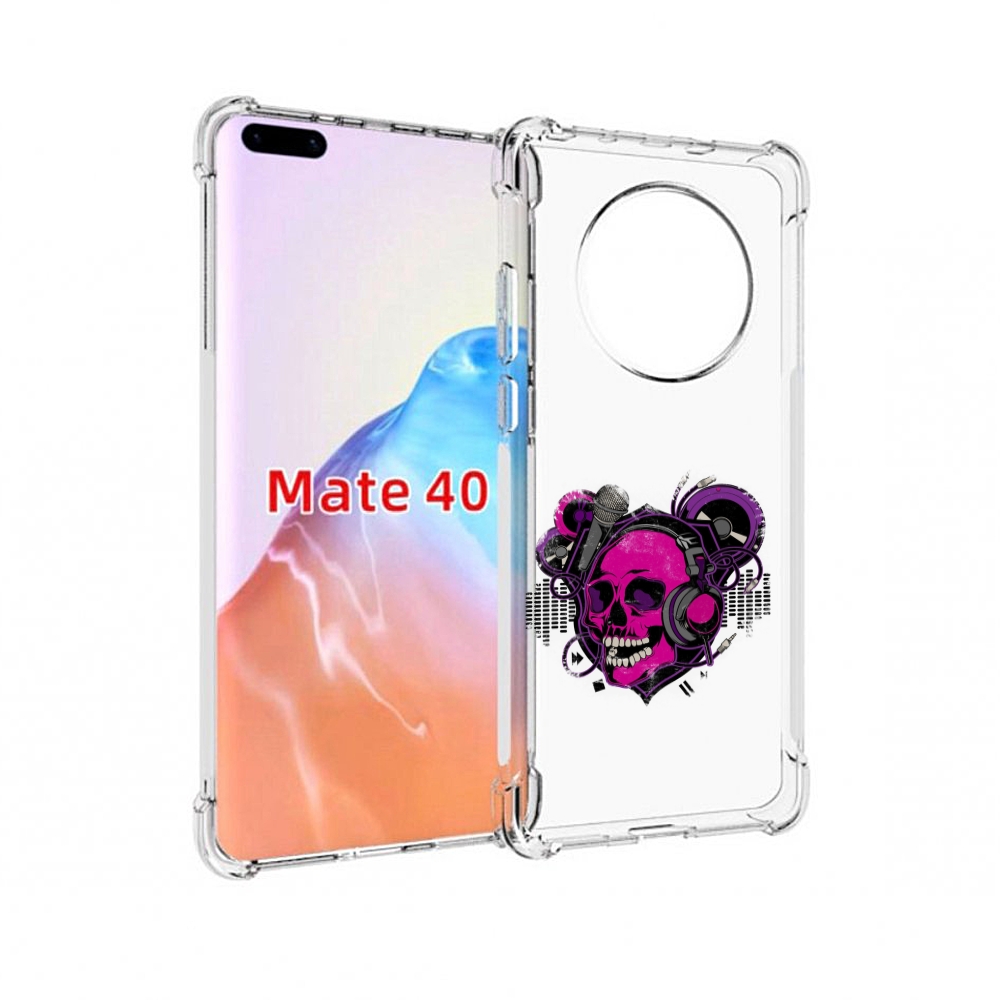 

Чехол MyPads Tocco для Huawei Mate 40 череп 1, Прозрачный, Tocco