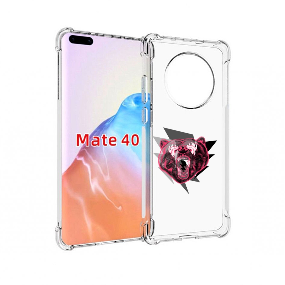 

Чехол MyPads Tocco для Huawei Mate 40 грозовой медведь, Прозрачный, Tocco