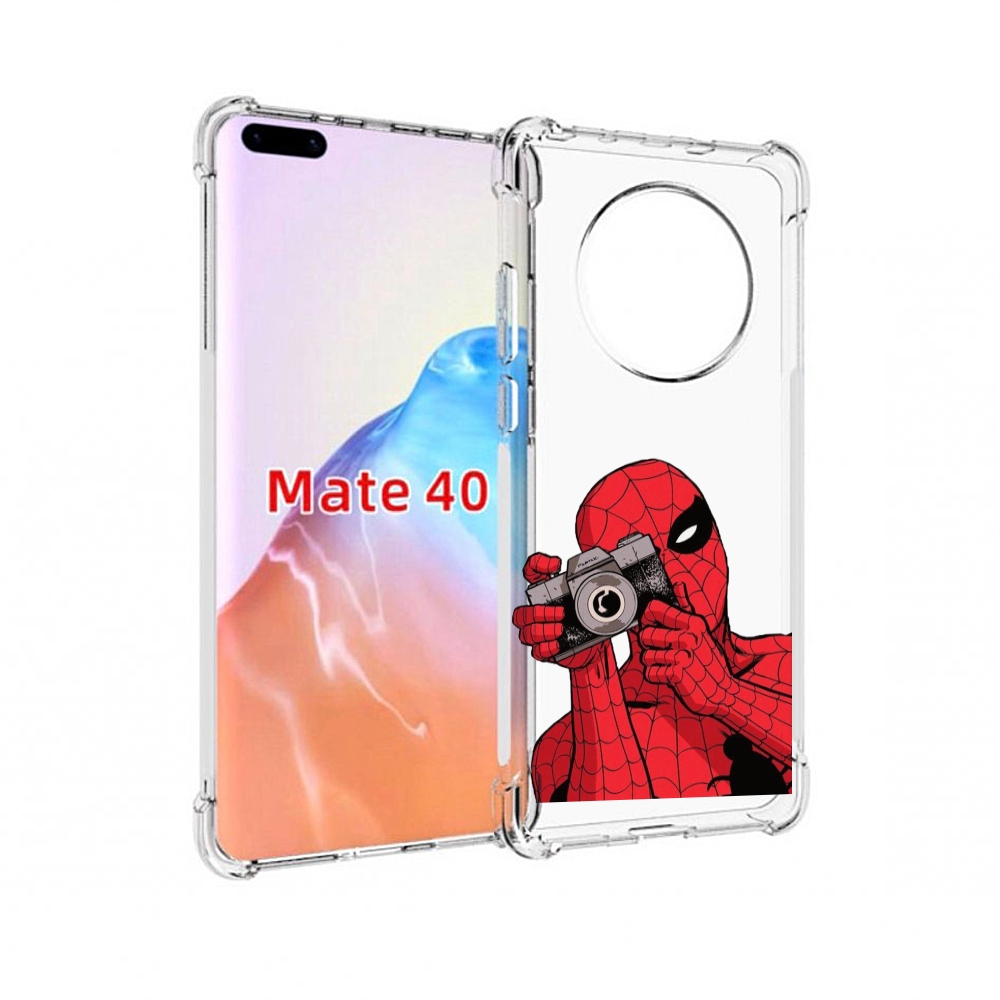 

Чехол MyPads Tocco для Huawei Mate 40 человек паук фотограф детский, Прозрачный, Tocco